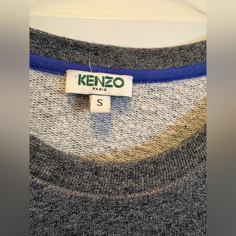 Kenzo Tiger Sweatshirt Dress Gray Cotton Size Small - Picture 7 of 12